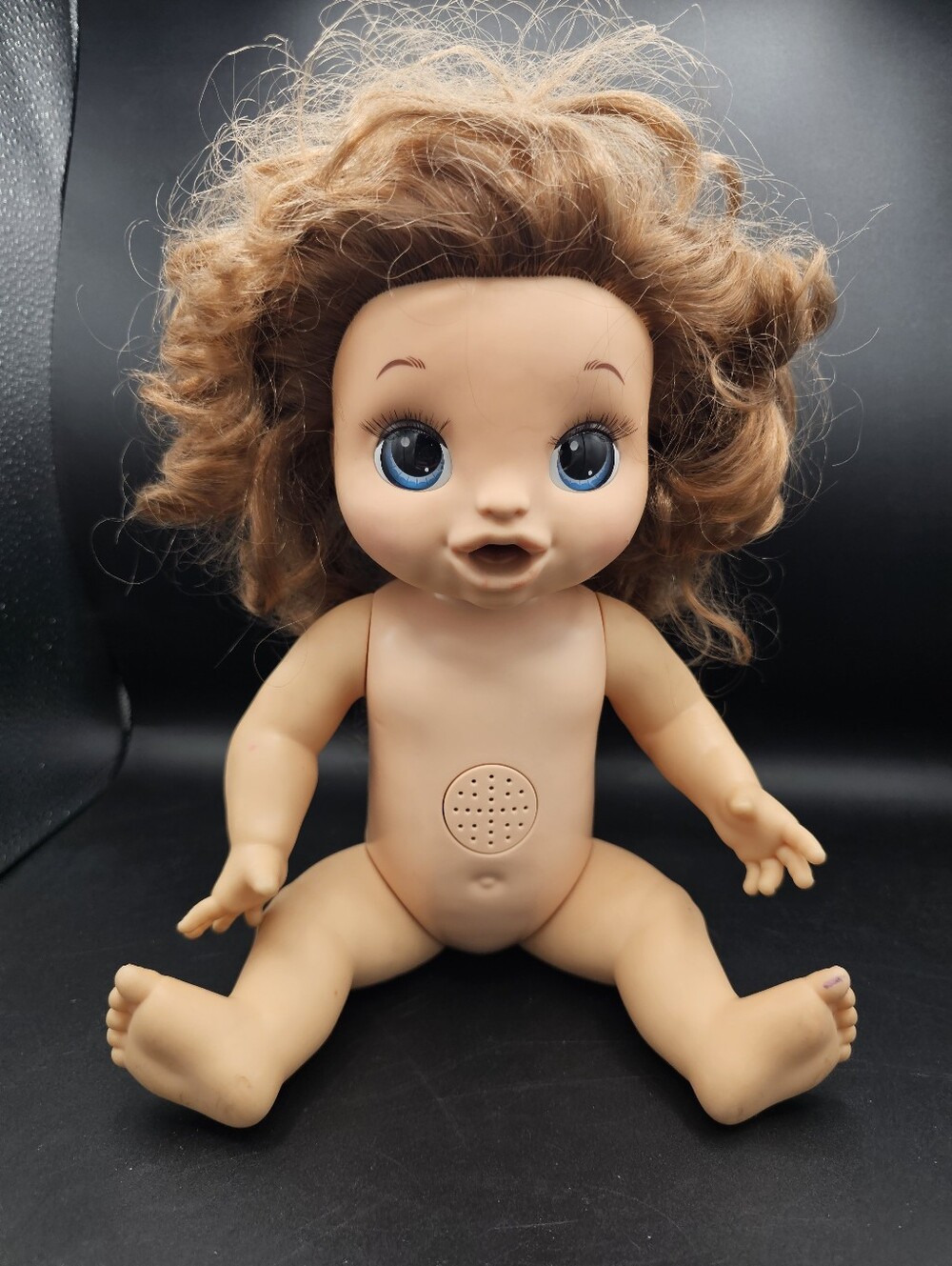 Bilingual Baby Alive Happy Hungry Brown Hair Soft Face 2018 50 Phrases Works